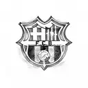fc barcelona tattoo design idea