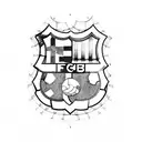 fc barcelona tattoo design idea