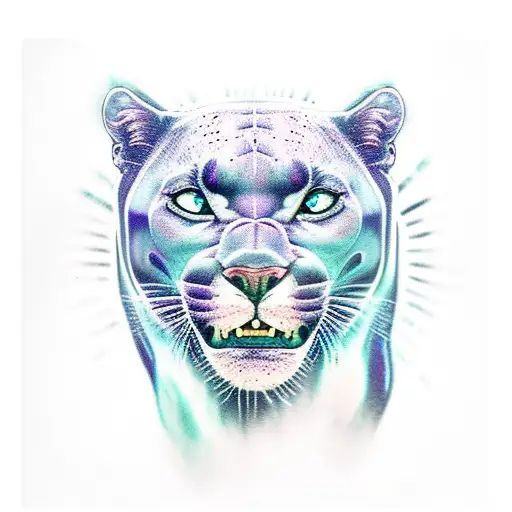 Panther tattoo design idea
