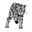 Panther tattoo design idea