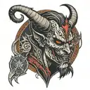 devil hacker tattoo design idea