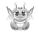 Stitch from Lilo and Stitch movie tattoo design idea