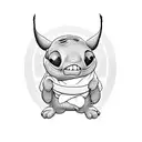 Stitch from Lilo and Stitch movie tattoo design idea