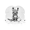 Stitch from Lilo and Stitch movie tattoo design idea