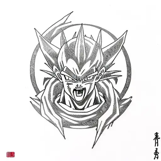 dragon ball z freeza tattoo design idea