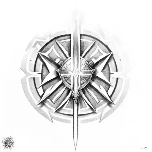 knight Templar  tattoo design idea
