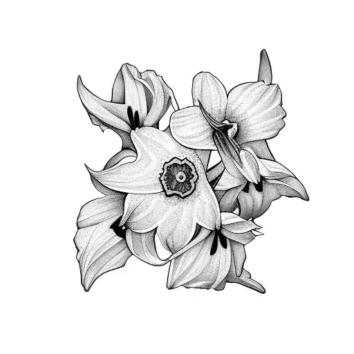 daffodil tattoo design idea
