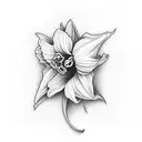 daffodil tattoo design idea
