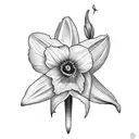 daffodil tattoo design idea