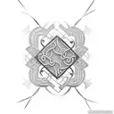 chain link tattoo design idea