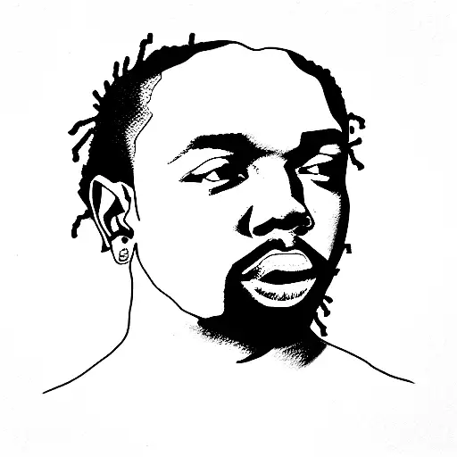 Kendrick Lamar Cover tattoo design idea