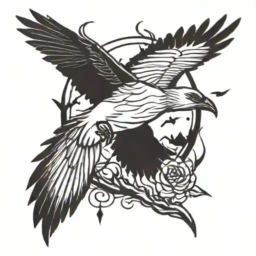small itachi crows flying arm tattoo tattoo design idea