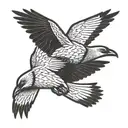 small itachi crows flying arm tattoo tattoo design idea