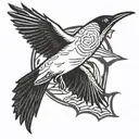 small itachi crows flying arm tattoo tattoo design idea