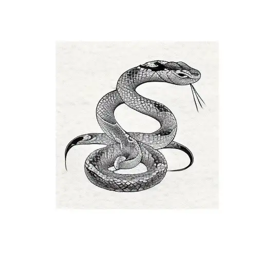 Japanese style forearm tattoo of a snake and a deck of tattoo design idea