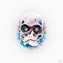 god darkness fear tattoo design idea