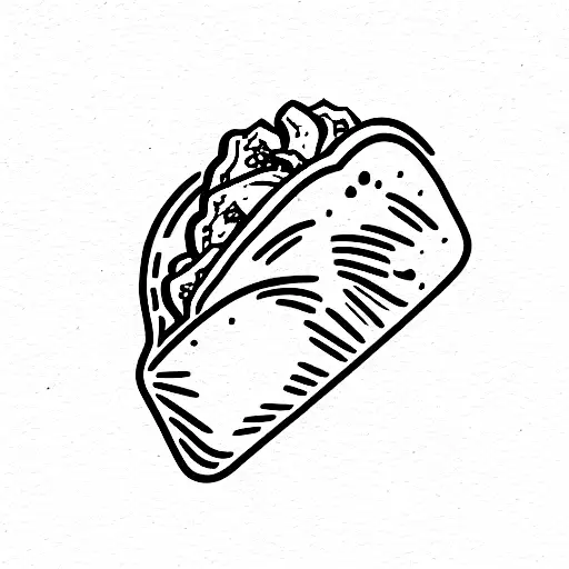 tacos tattoo design idea