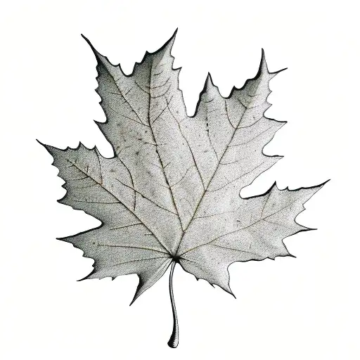 Maple Leaf tattoo design idea