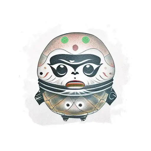 Daruma tattoo design idea