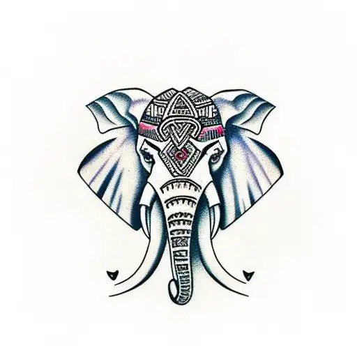 hindu elephant head tattoo
