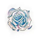 sun, rose, circle, heartbeat tattoo design idea