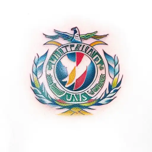 Traditional tattoo of the Fluminense stadium tattoo design idea