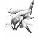orca tattoo design idea