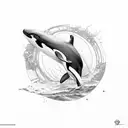 orca tattoo design idea