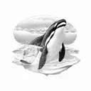 orca tattoo design idea