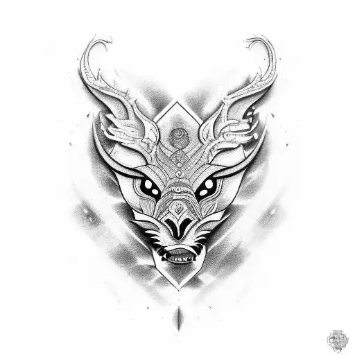 Create a unique and highly creative tattoo design that embodies qualities like boldness, arrogance, leadership, fiercene tattoo design idea