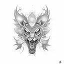 Create a unique and highly creative tattoo design that embodies qualities like boldness, arrogance, leadership, fiercene tattoo design idea