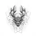 Create a unique and highly creative tattoo design that embodies qualities like boldness, arrogance, leadership, fiercene tattoo design idea