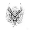 Create a unique and highly creative tattoo design that embodies qualities like boldness, arrogance, leadership, fiercene tattoo design idea