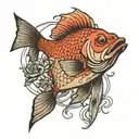 redfish tattoo design idea