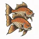 redfish tattoo design idea