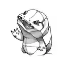 charmander semi realistic tattoo design idea