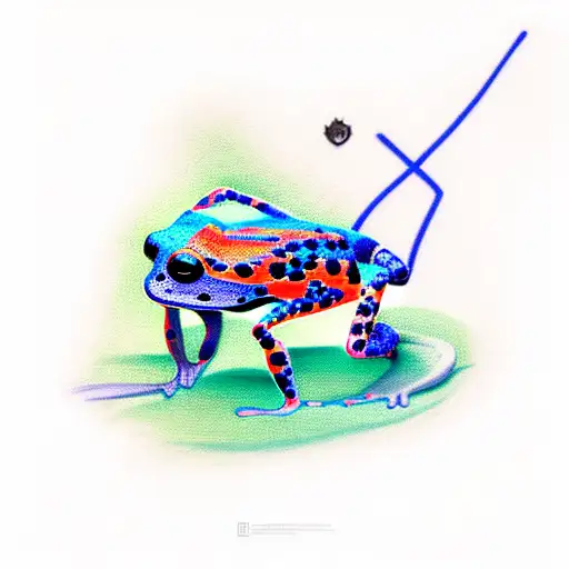 Poison Dart Frog tattoo design idea