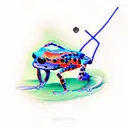 Poison Dart Frog tattoo design idea