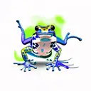 Poison Dart Frog tattoo design idea