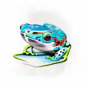 Poison Dart Frog tattoo design idea