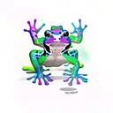 Poison Dart Frog tattoo design idea