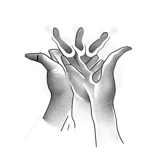 A hand puppeteering the world tattoo design idea