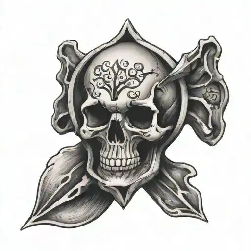 hour glass skull shape hand with a hart with sand puring on it  tattoo design idea