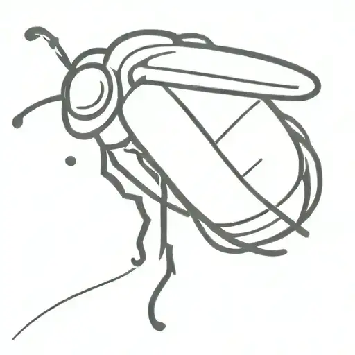 lightning bug tattoo design idea