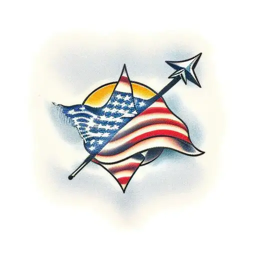 Patriotic tattoo design idea