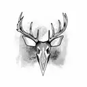 Deer Skull tattoo design idea