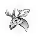 Deer Skull tattoo design idea