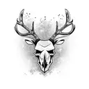 Deer Skull tattoo design idea
