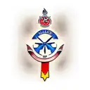 Patriotic tattoo design idea