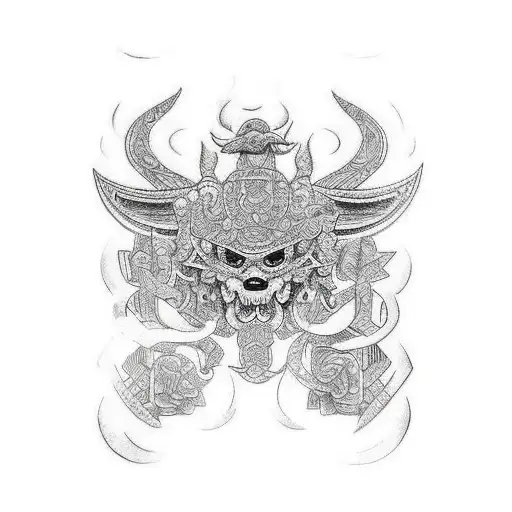 Dos fechas celtas entrelazadas tattoo design idea